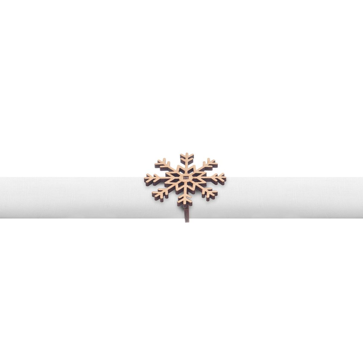 Argola Guardanapo 4 Pcs  Floco de Neve, marca Copa&cia - Foto Principal