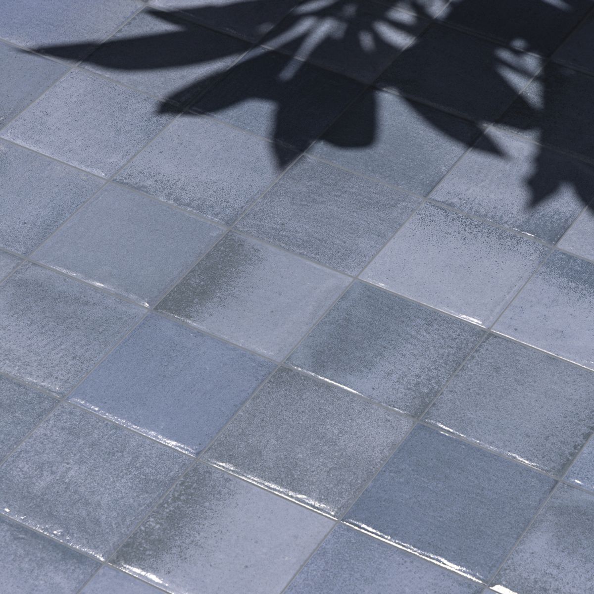 Porcelanato Brilhante Esmaltado Polido Azul 14,5X14,5cm Portobello Bold Caixa 1,04m² Weekend Venice, marca Portobello - Foto 2