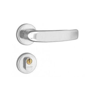 Fechadura Externa Home Roseta Cromada, 40mm
