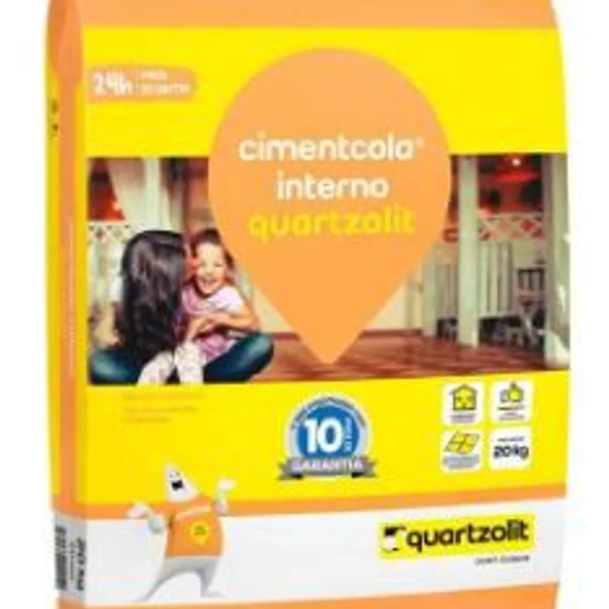 Argamassa Uso Interno ACI 20Kg 45x25x10cm Cinza, marca Quartzolit - Foto 2