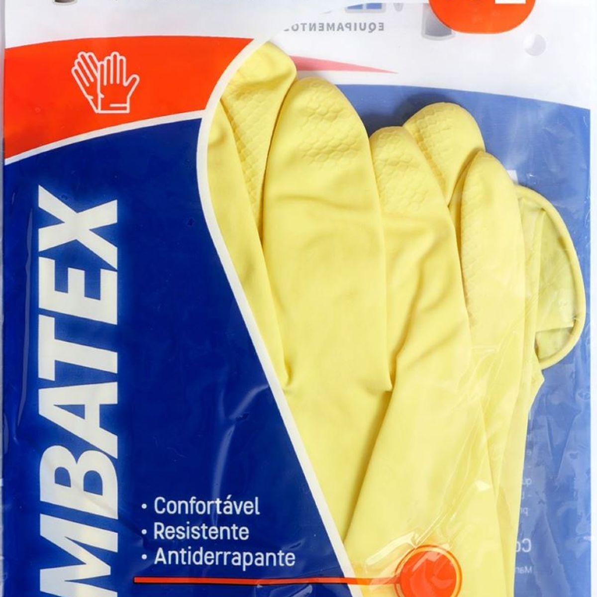 Luva de Latex Forrada Amarela 10 Imbat, marca Imbat - Foto 2