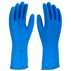 Luva de Latex Forrada Azul 7 Imbat