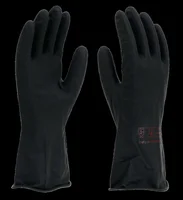 Luva de Latex Forrada Preta 8 Imbat