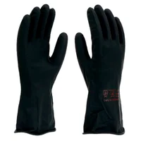 Luva de Latex Forrada Preta 9 Imbat