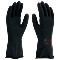 Luva de Latex Forrada Preta 10 Imbat