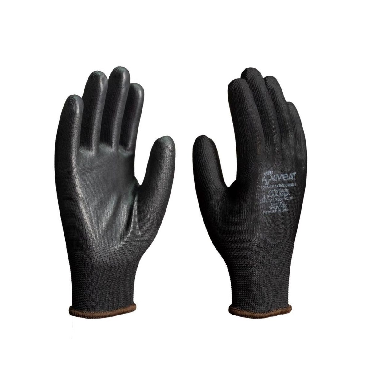 Luva de Poliester com Pu Preto 7 Imbat, marca Imbat - Foto Principal