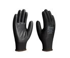 Luva de Poliester com Pu Preto 7 Imbat
