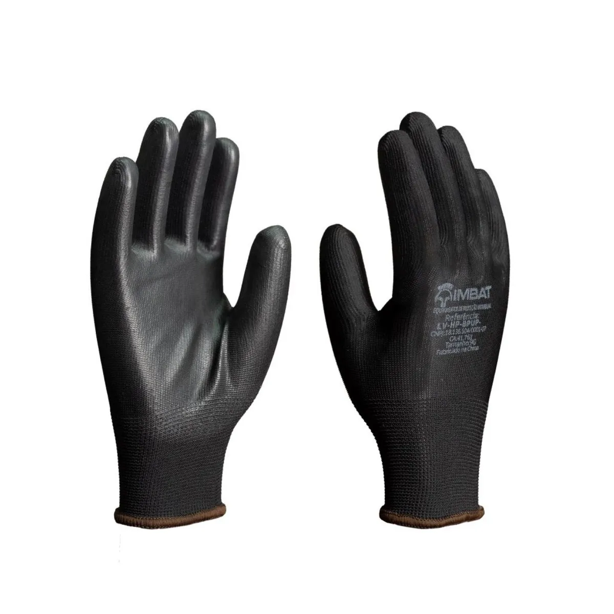 Luva de Poliester com Pu Preto 10 Imbat, marca Imbat - Foto Principal