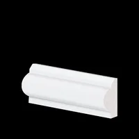 Rodameio Poliestireno Frisado Branco 240x03cm Arquitech
