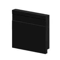 RODAPE PRETO FRISADO 240X07X1,5CM