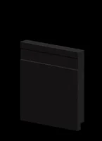 RODAPE PRETO FRISADO 240X10X1,5CM