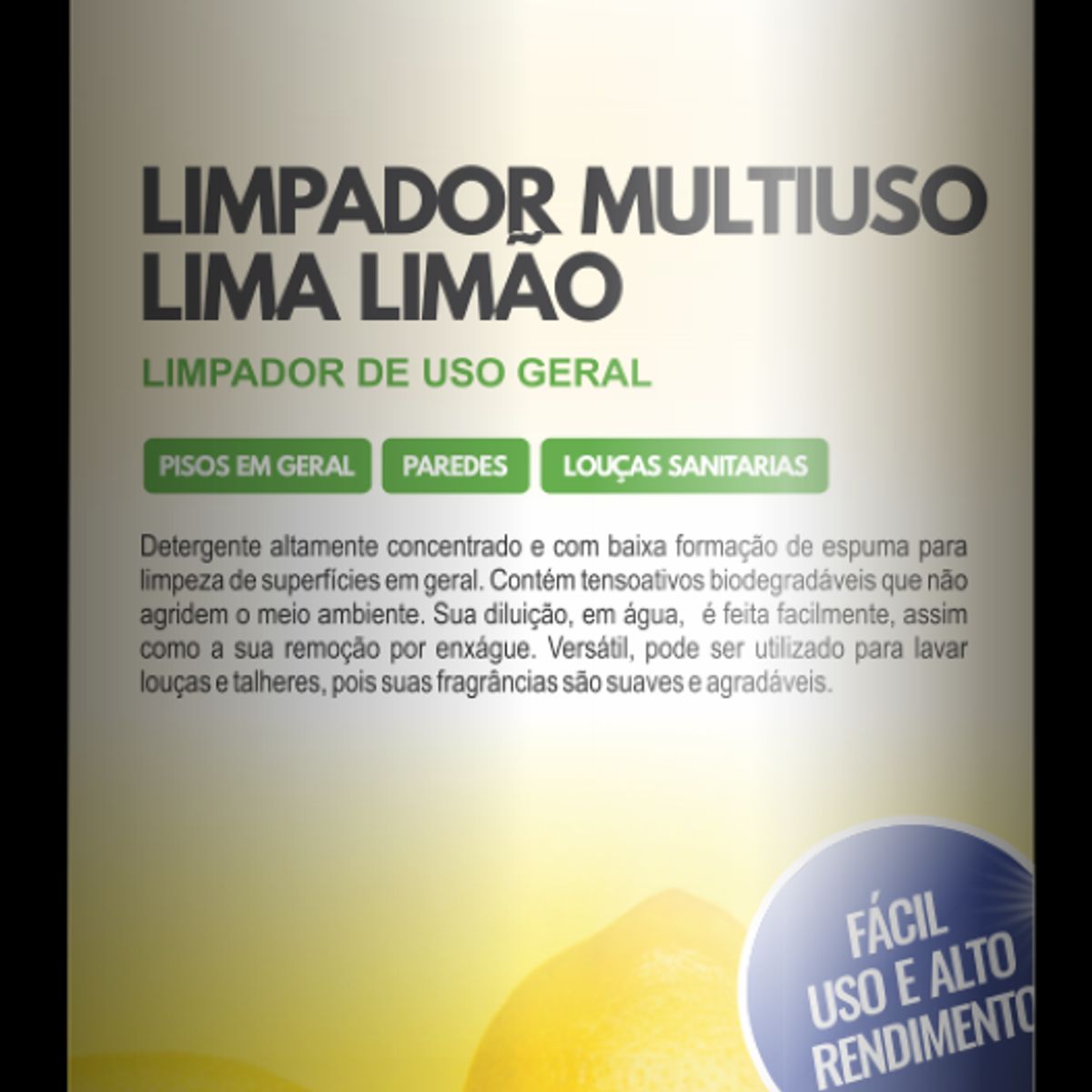 Limpador Multiuso Lima Limao - 1 L Bz Bellinzoni, marca Bellinzoni - Foto Principal