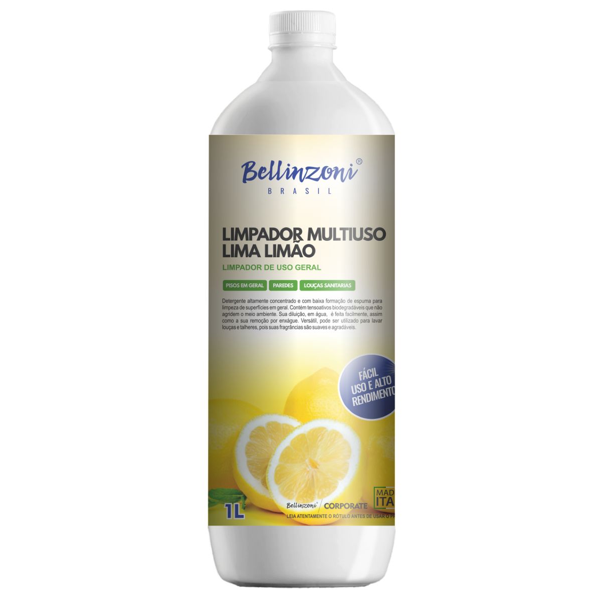 Limpador Multiuso Lima Limao - 1 L Bz Bellinzoni, marca Bellinzoni - Foto Principal