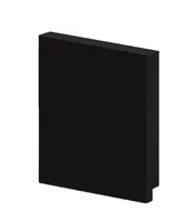 RODAPE PRETO LISO 240X10X1,3CM