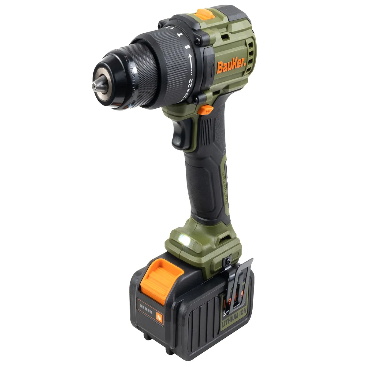 Furadeira de Impacto 1 Bateria 20v, marca Bauker - Foto Principal