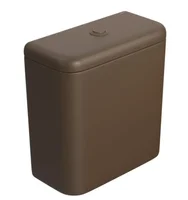 Caixa Acoplada Monocromatico Carrara Marrom Fosco