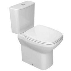 Kit Vaso Sanitário com Caixa Acoplada e Assento Branco Duplo Acionamento 3/6L Flex Deca