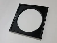 Caixilho Porta-grelha Black Quadrado 10x10cm Clarinox