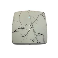 PLAFON QUADRADO ORION FILETE PRETO