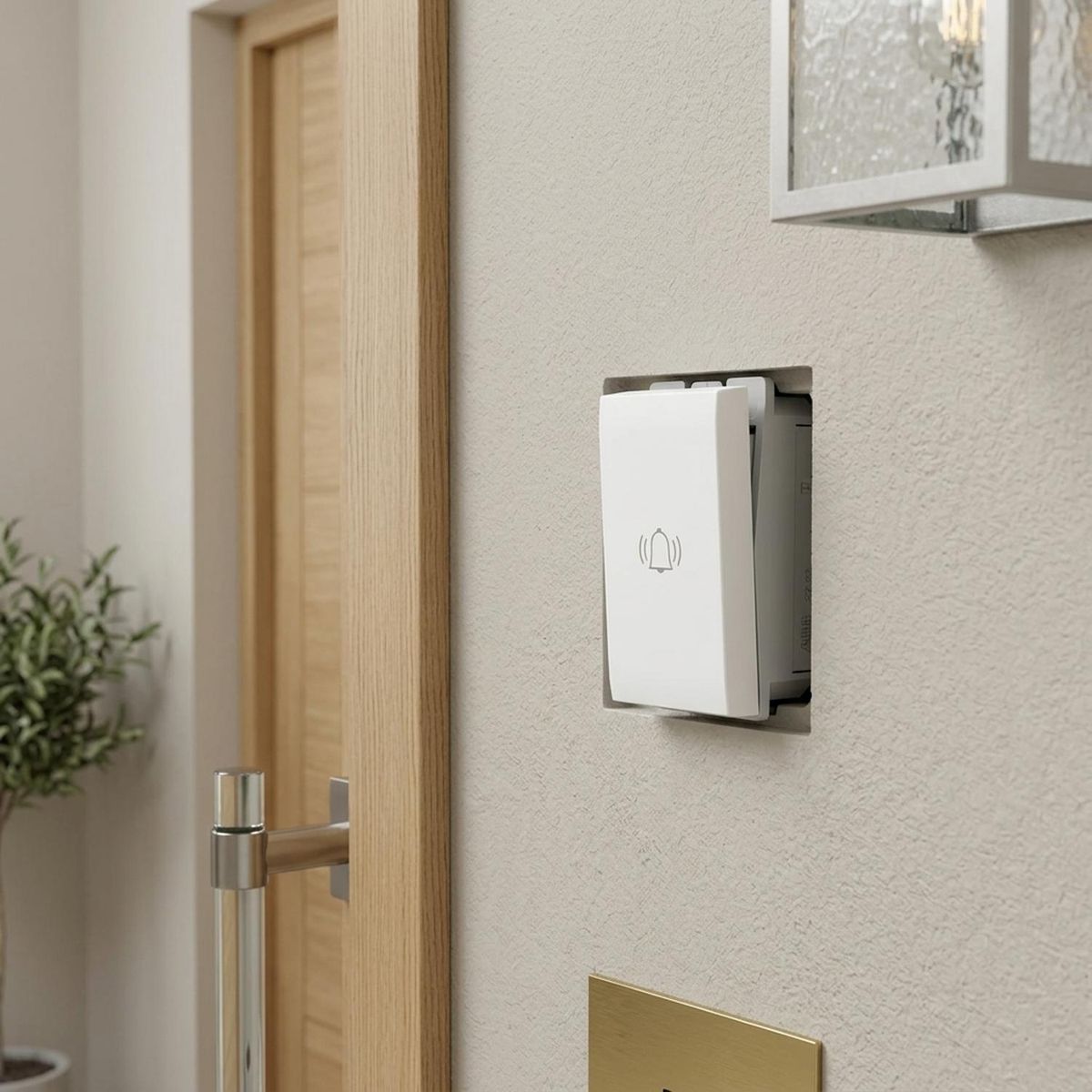 Modulo Pulsador Campainha 1 Modulo 250v 6a Branco Origen N0104 Bl Abb, marca Abb - Foto 2