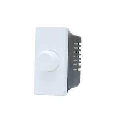 Modulo Dimmer Rotativo Lâmpada Led 1 Módulo Bivolt 250w Branco Unno N1160.2 Bl Abb