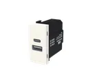 Modulo Usb A+c 1 Modulo 250v 2.1a Branco Unno N1185.3 Bl Abb