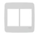 Placa 4x4 3 Modulos + 3 Modulos Branca Origen N0673.1 Bl Abb