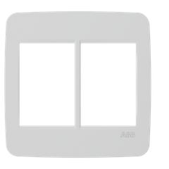 Placa 4x4 3 Modulos + 3 Modulos Branca Origen N0673.1 Bl Abb