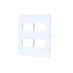 Placa 4x4 2 Módulos + 2 Módulos Separados Branca Unno N1672.4 Bl Abb