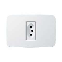 Conjunto 1 Tomada 2p T 4x2 250v 10a Branco Origen N0536 Bl Abb