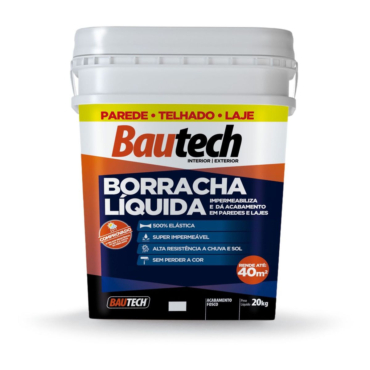 Borracha Liquida 20Kg, Platina, marca Bautech - Foto Principal