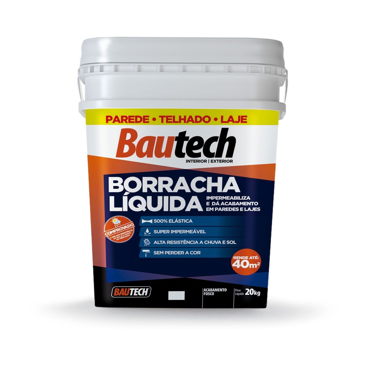 Borracha Liquida 20Kg, Platina, marca Bautech - Foto Principal