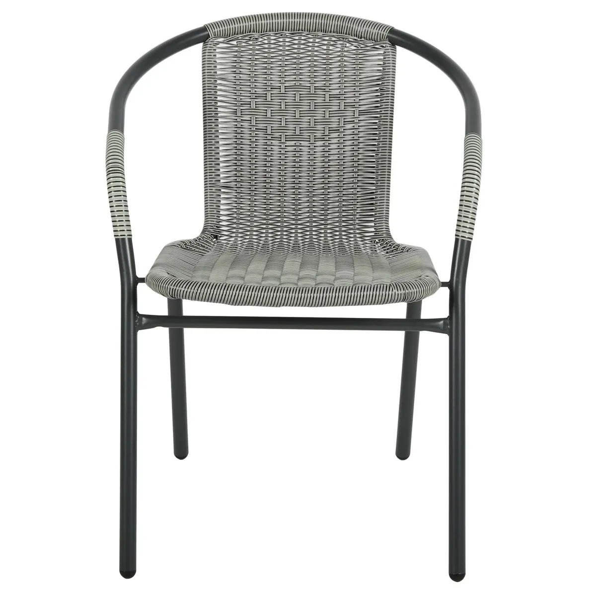 Cadeira Pe de Rattan Cinza Just Home Collection, marca Just Home Collection - Foto Principal