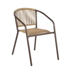 Cadeira de Rattan Guadalajara Bege Just Home Collection