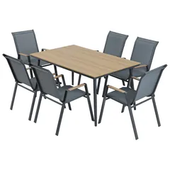 Conjunto de Jantar Terrace Berlin com 6 Peças Just Home Collection