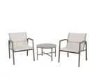 Conjunto de Varanda Dubo 3 Peças Taupe Cinza Just home collection