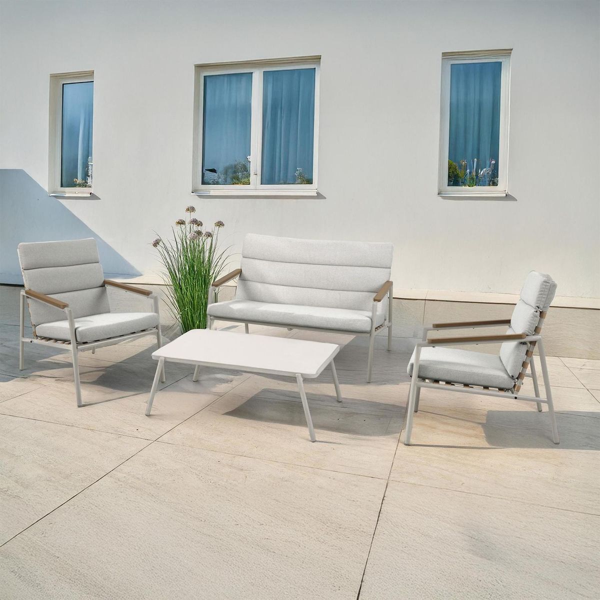Conjunto de 4 Peças Living Metal Rio Just Home Collection, marca Just Home Collection - Foto 2