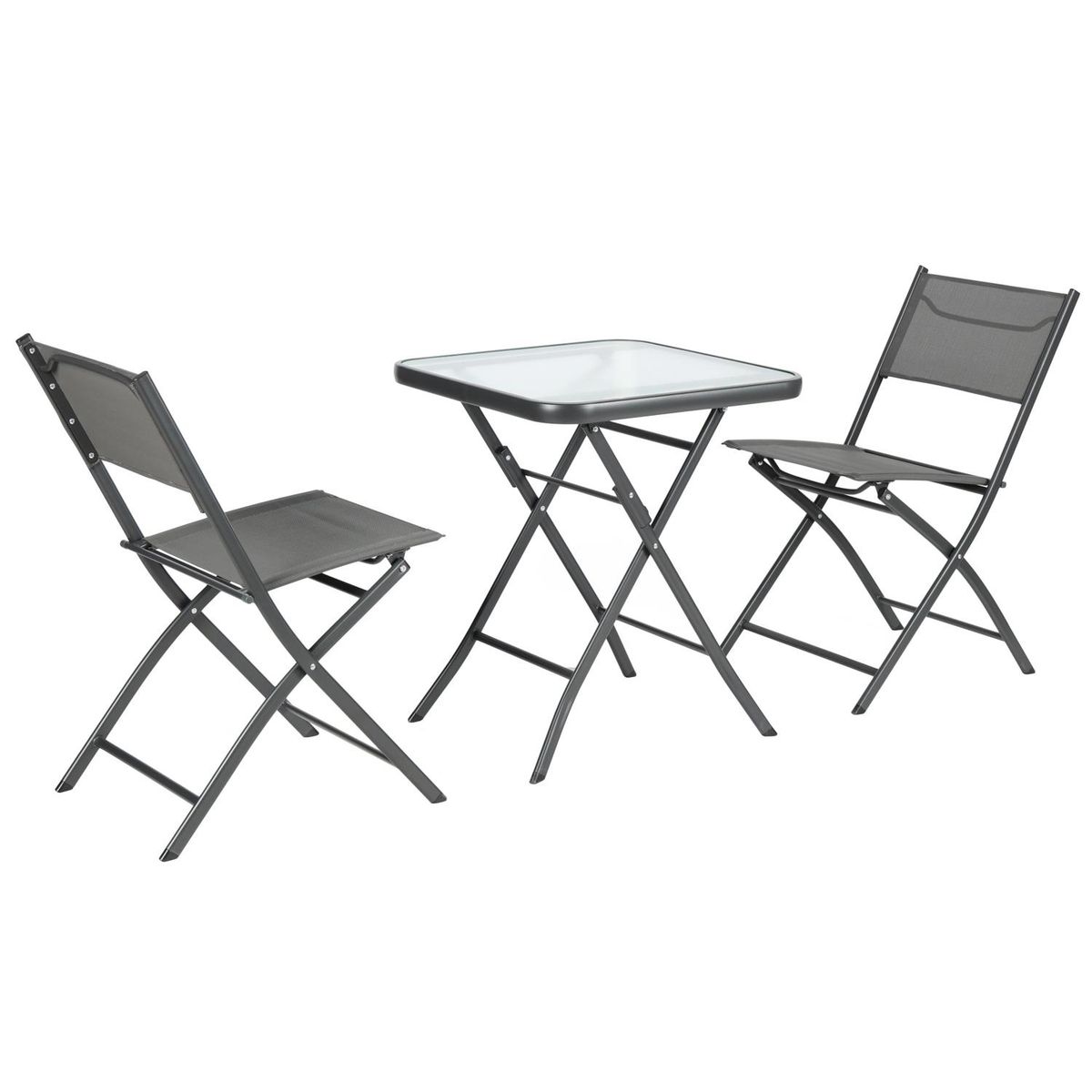 Conjunto de Varanda para Terraço Madrid 3 Peças Cinza Just home collection, marca Just Home Collection - Foto Principal