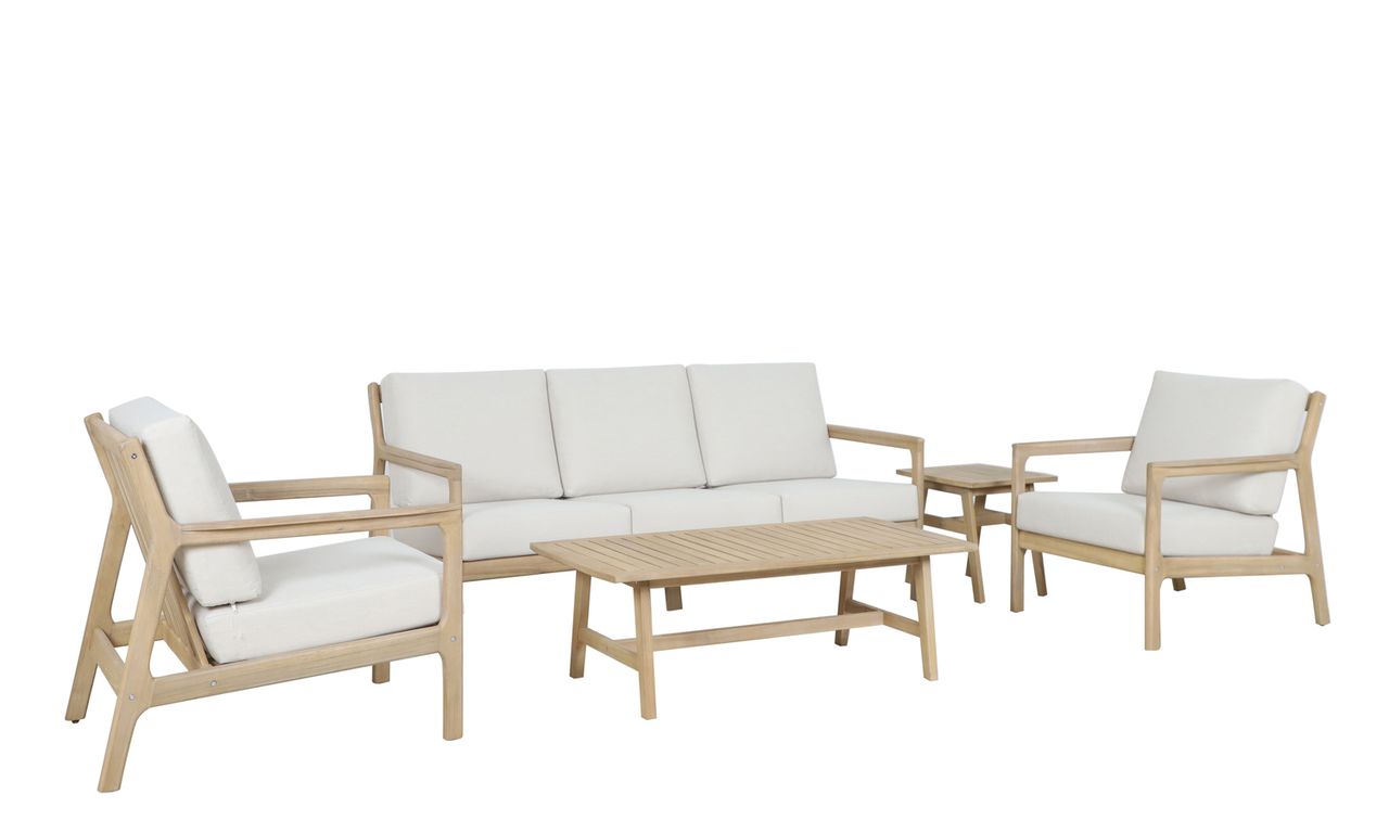 Conjunto de Estar em Madeira 5 Lugares 4pçs Jack - Sodimac.com.br