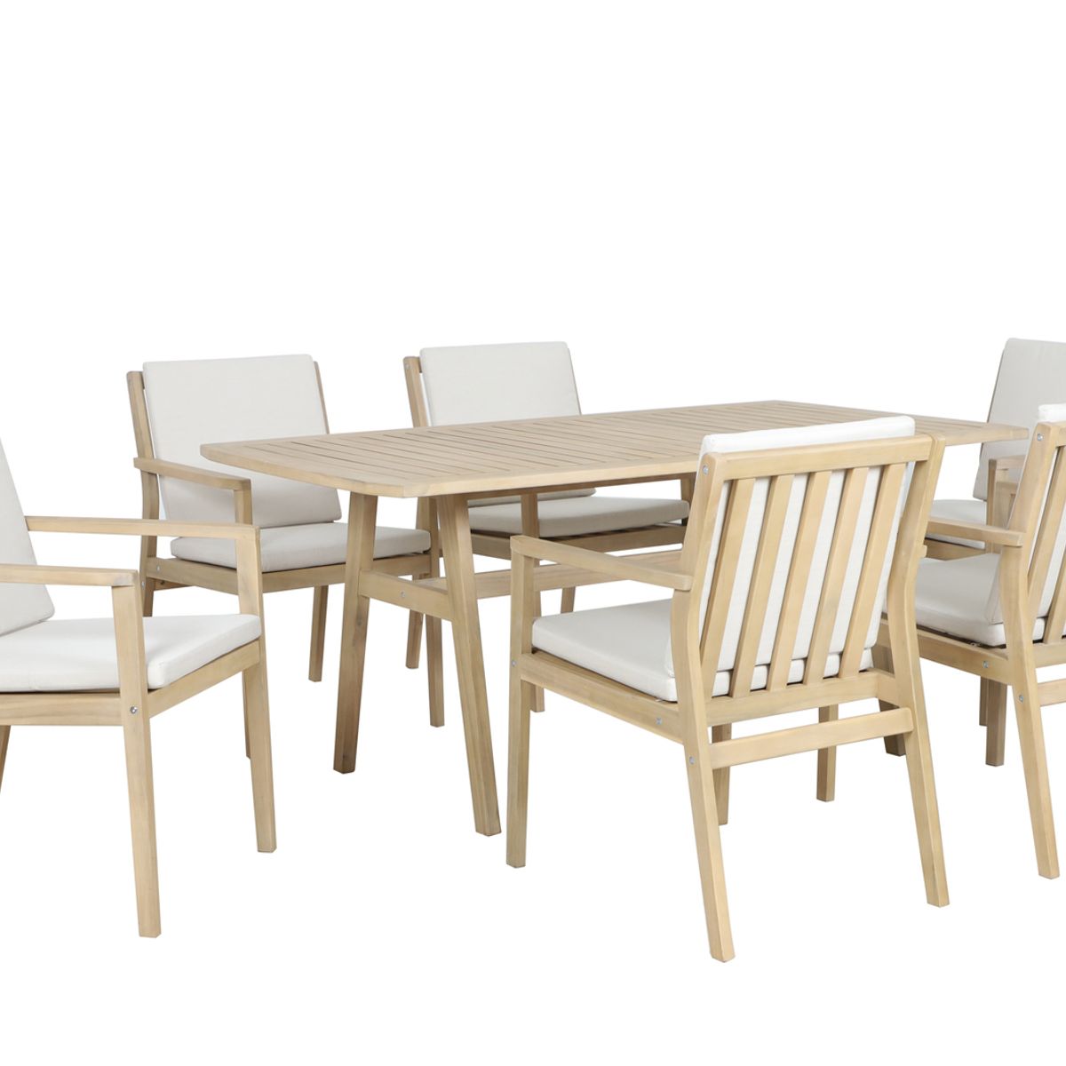 Conjunto de Jantar de Madeira Jack 6 Lugares Just Home Collection, marca Just Home Collection - Foto Principal