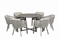 Conjunto de Jantar de Alumínio de Singapura para 6 Pessoas Just Home Collection