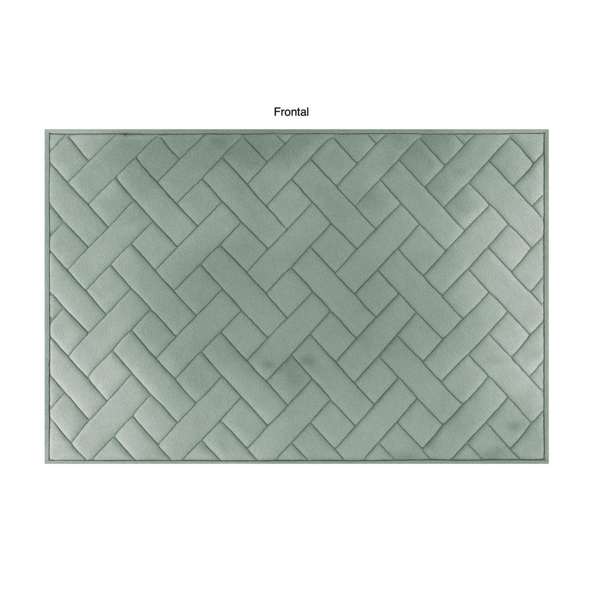 Kit 2 Tapetes Banheiro 40x60 Weav Menta Just Home Collection, marca Just Home Collection - Foto Principal