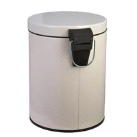 Lixeira 5 Litros Desenhada Dirtad Bege Casa Bonita