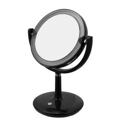 Espelho Cosmético Aumento 5x Led Preto Just Home Collection