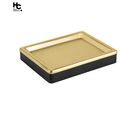 Saboneteira Mitchell Preta e Dourada Just Home Collection