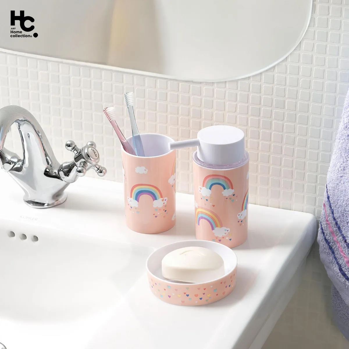 Saboneteira Rainbow Just Home Collection, marca Just Home Collection - Foto 2