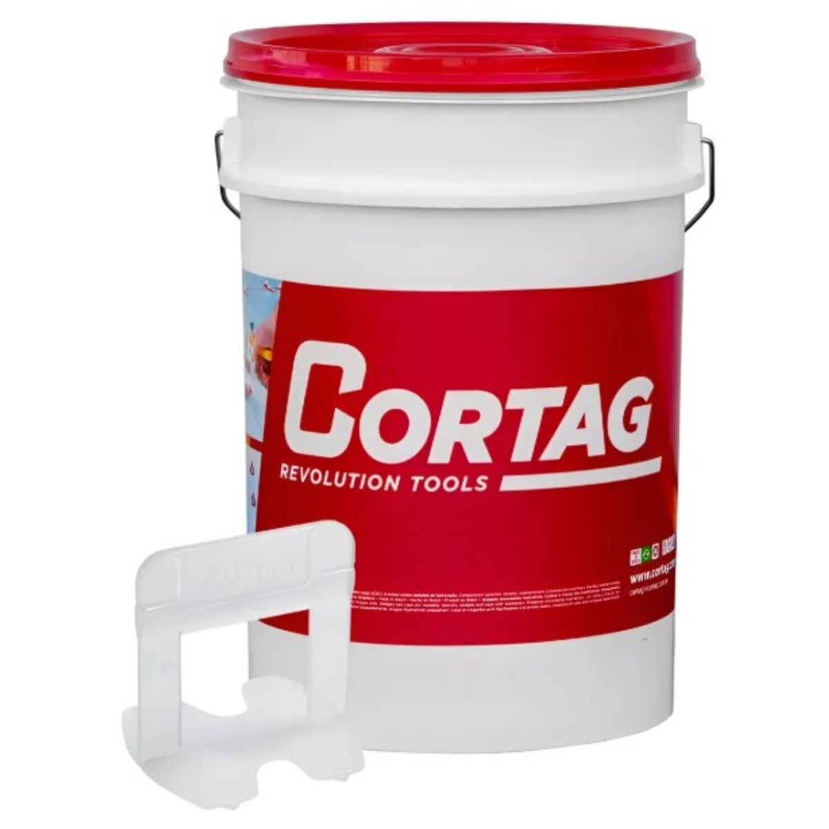 Espaçador Nivelador Smart 2,0 Mm Balde com 1000 Peças Cortag, marca Cortag - Foto Principal