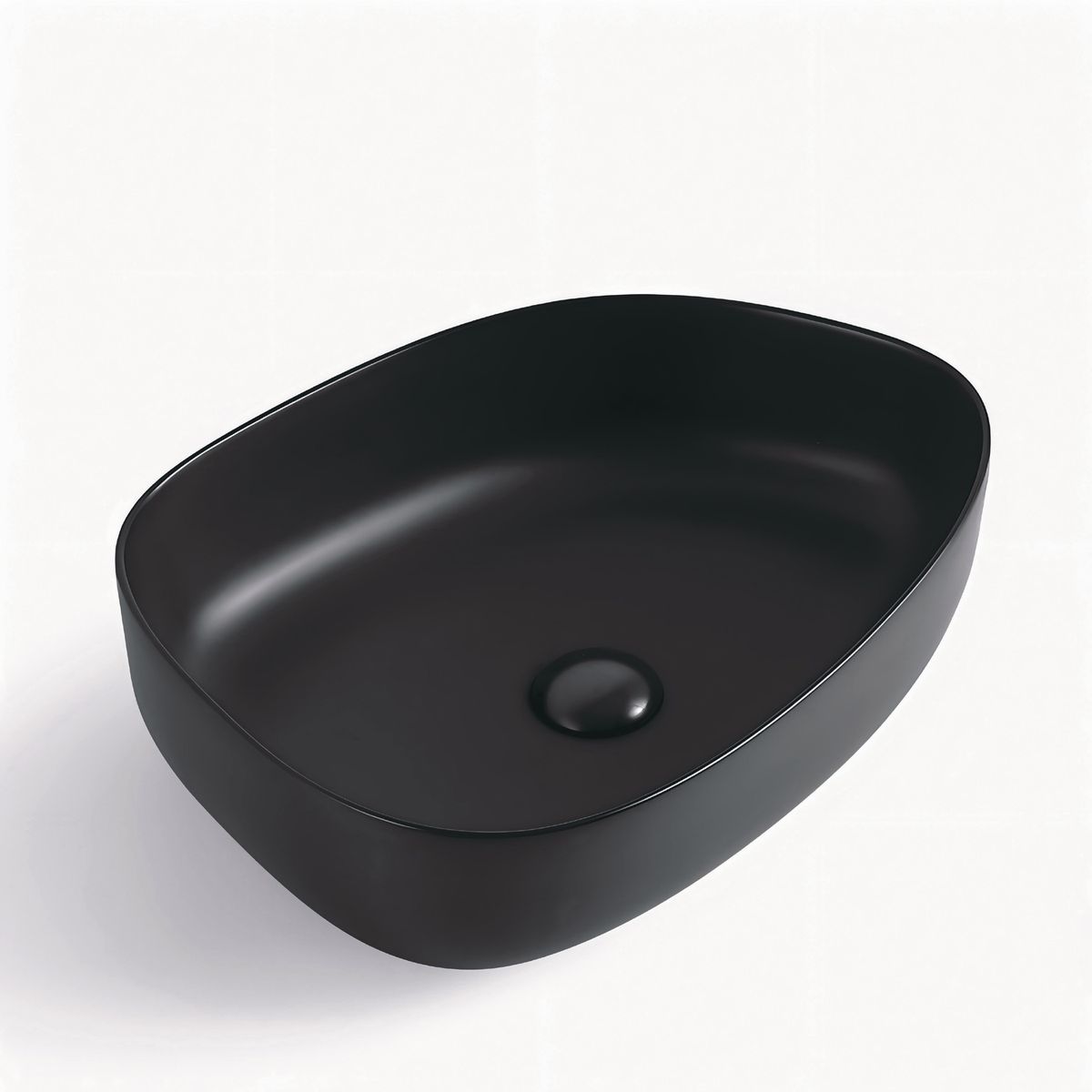 Lavatório Cerâmico Sobrepor Preto Fosco Sensi Dacqua, marca Sensi Dacqua - Foto Principal