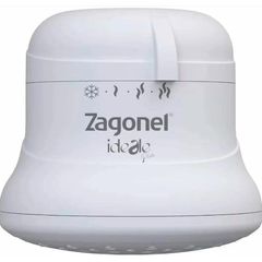 Chuveiro Elétrico Multitemperatura 127v 5500w Branco Redondo Ideale Plus sem Cano Zagonel