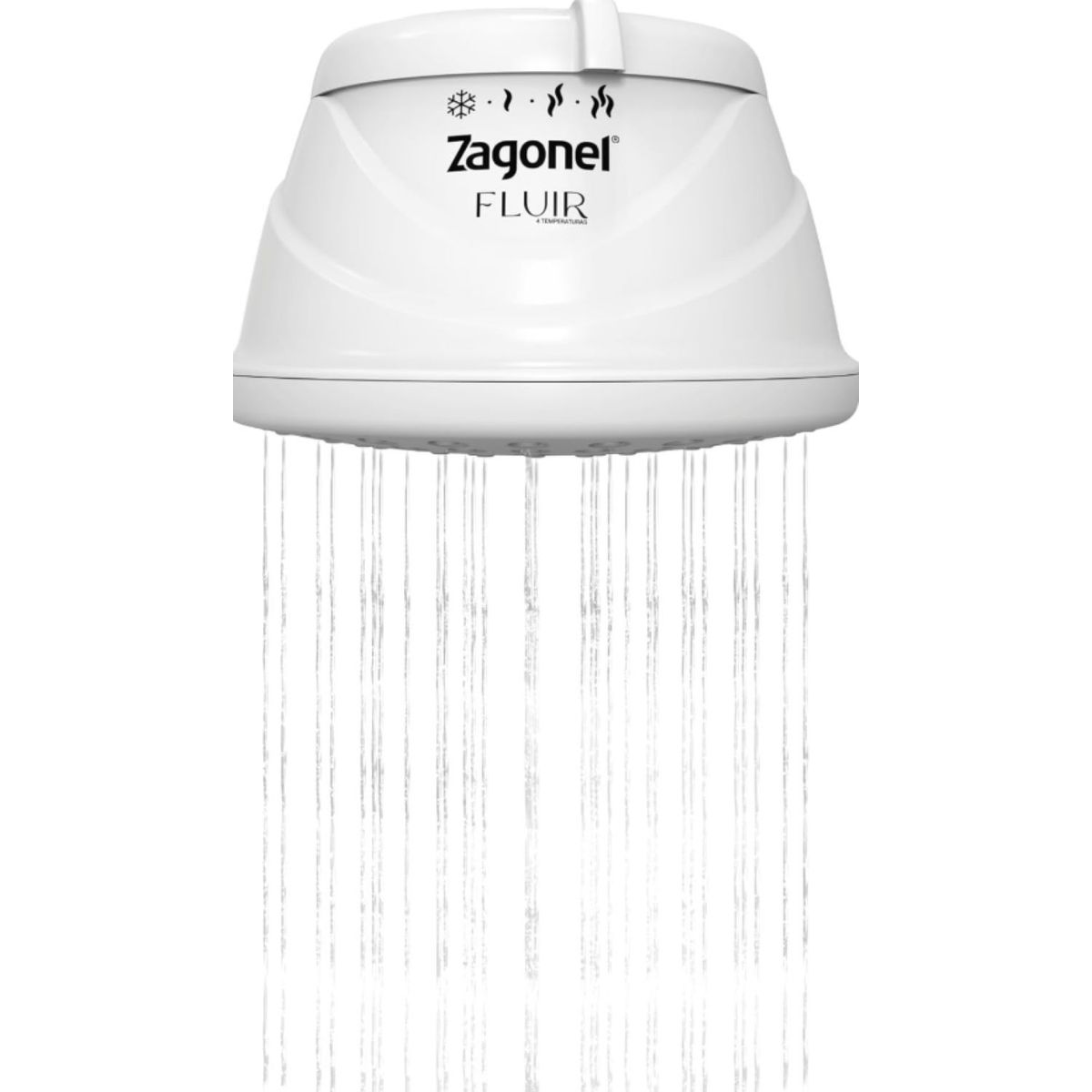 Chuveiro Ducha Fluir 4t 6800w 220v Branco Zagonel, marca Zagonel - Foto Principal